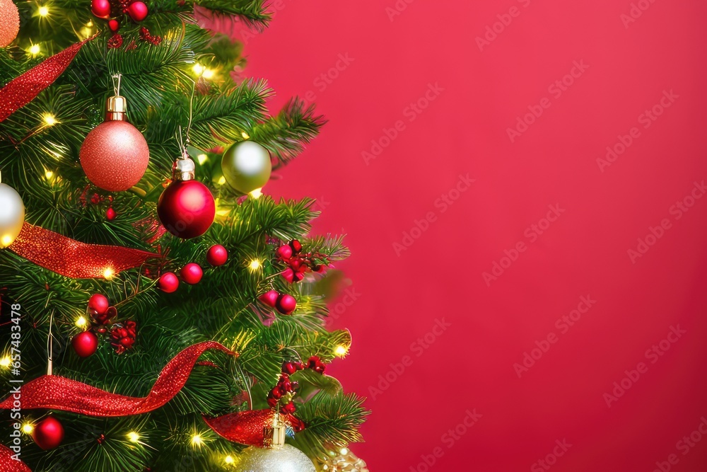 Festive Christmas Tree Background