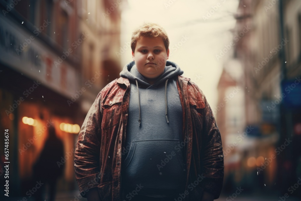 Kids Obesity concept background