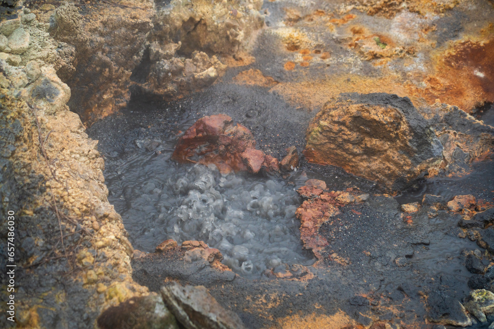 Fototapeta premium Krysuvik Geothermal Area in Iceland