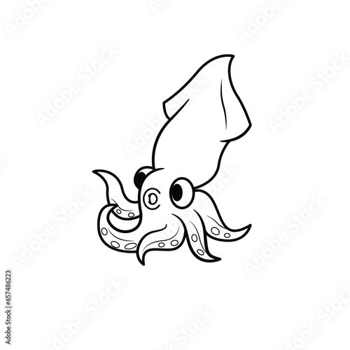 illustration of a squid