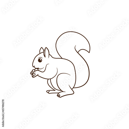squirrel with nut