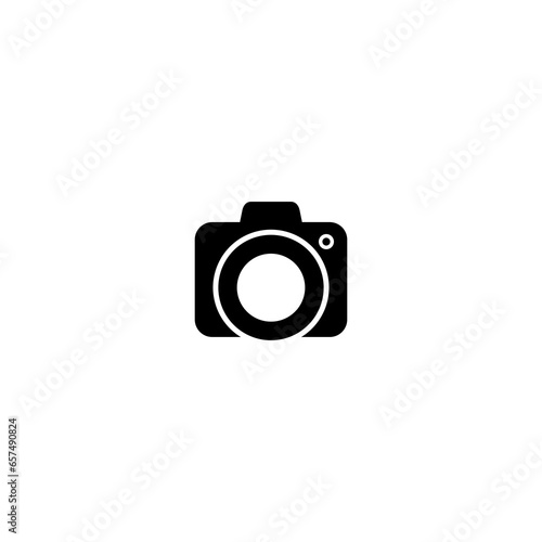 Photo camera icon isolated on transparent background