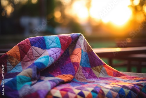 Colorful quilt background