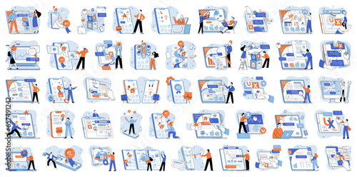 Application testing metaphor. Vector illustration. Software testing, debugging process that enhances code quality Application testing, safety measure ensuring softwares seamless functioning App test