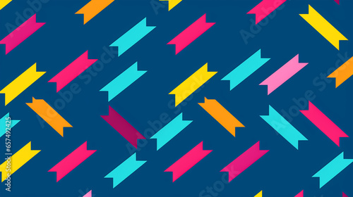 2d illustration colourful Arrow elements seamless pattern