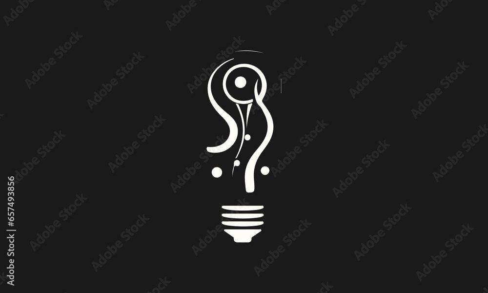 Bulb light think mind vector logo icon design Bulb light think mind vector logo icon design