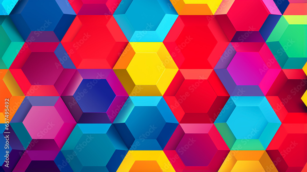 2d illustration colourful parallelogram elements seamless pattern 2d illustration colourful parallelogram elements seamless pattern