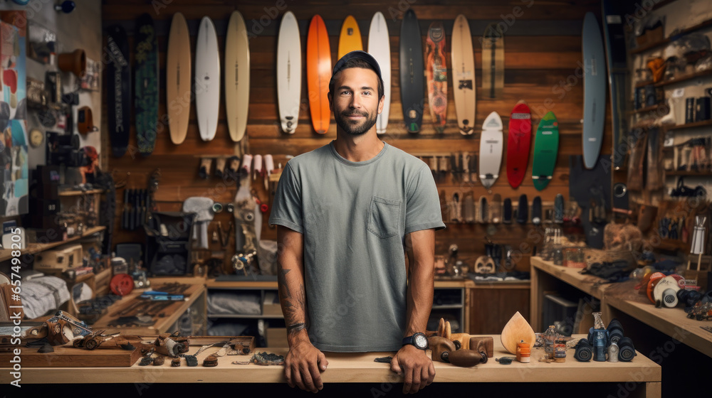 Owner of a small skateboard business Owner of a small skateboard business