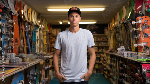 Owner of a small skateboard business © EmmaStock