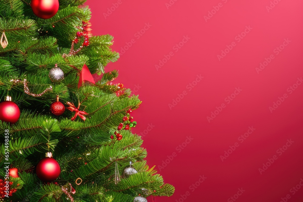 Festive Christmas Tree Background