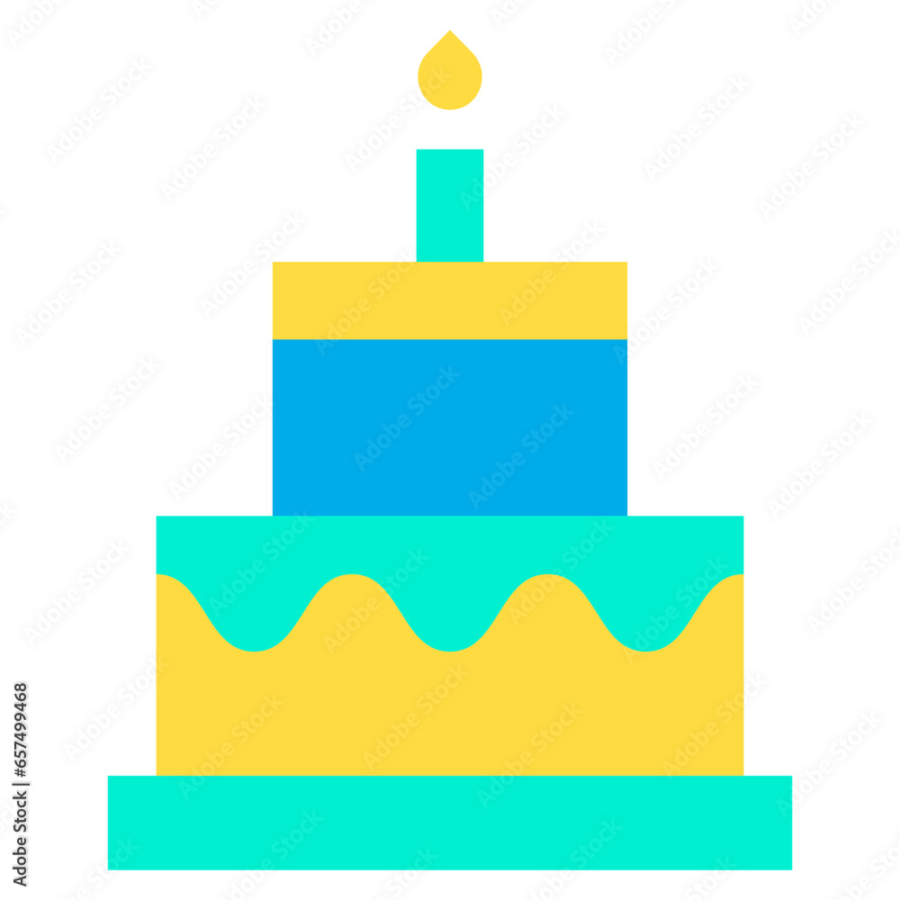 Flat Valentine Cake icon Flat Valentine Cake icon