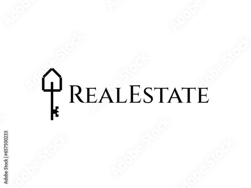 luxury royal key real estate house mortgage hotel logo design