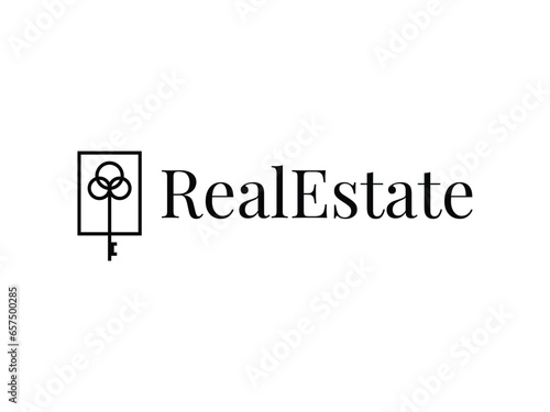 luxury royal key real estate house mortgage hotel logo design
