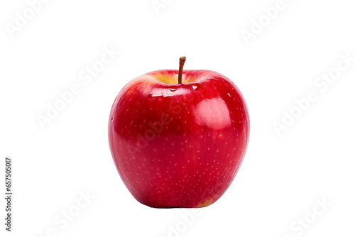 Apple on Transparent Background PNG Generated by AI