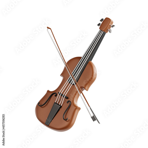 Violin 3d icon