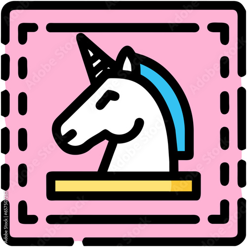 pink horse unicorn illustration