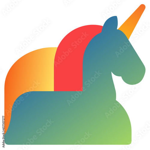 horse unicorn illustration