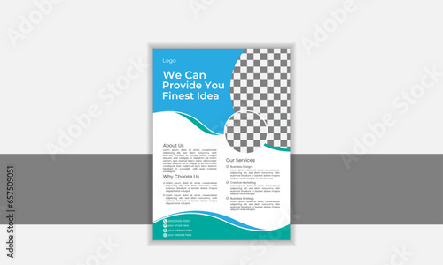 Fototapeta Naklejka Na Ścianę i Meble -  Creative business flyer design template