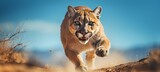 Puma cougar. Generative AI technology.	

