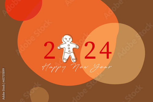 greetings card 2024 Gingerbread man