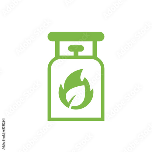 Biogas Storage Icon: Eco-Friendly, Environmental, and Alternative Energy Symbol