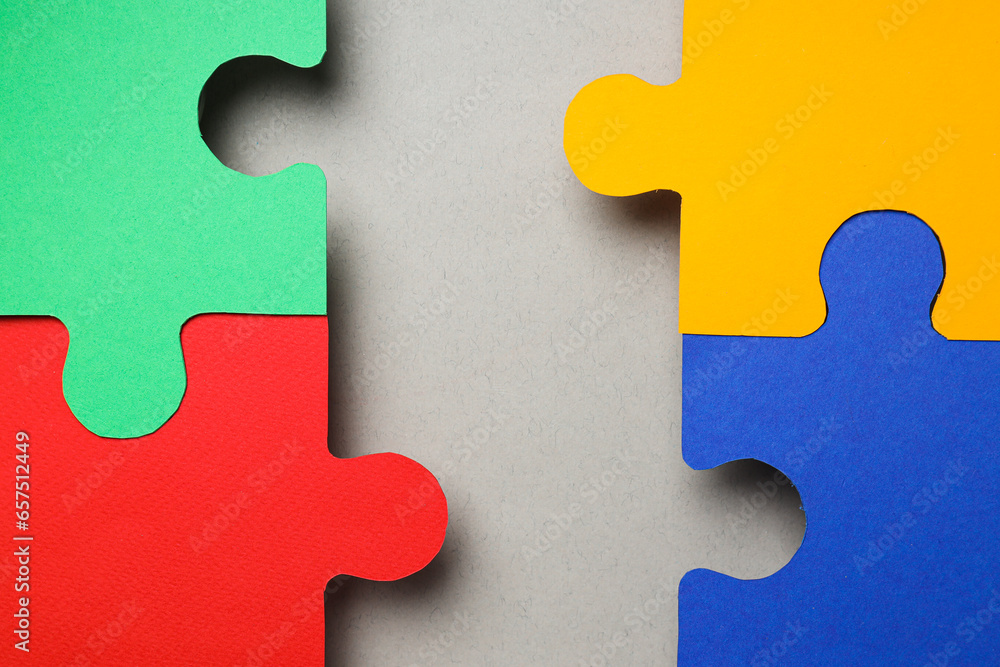 Puzzles, composition for different concepts and ideas