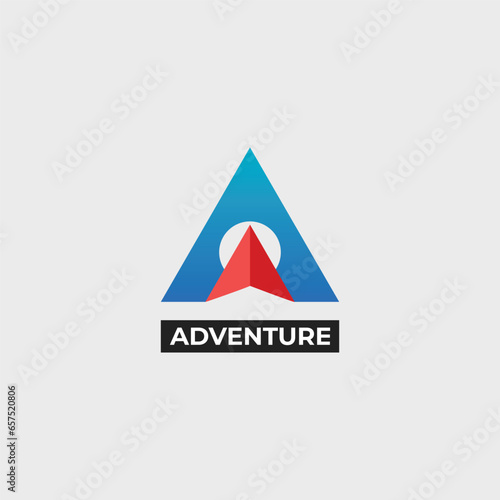 A latter Adventure logo and vector