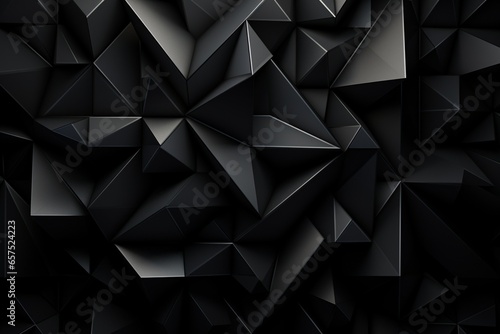 Abstract Geometric Black Background