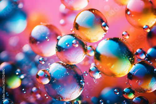 abstract colorful bubble background
