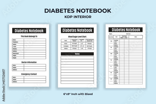 Diabetes Logbook KDP Interior Template
