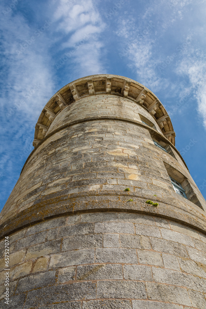 The Whales Lighthouse (el Phare des Baleines), at the western tip of the Île de Ré, France. The views from the lighthouse