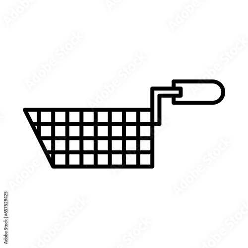 deep fryer icon in line style