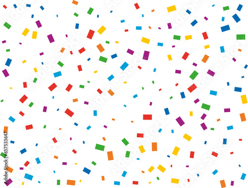 Magic Rectangular Rainbow Confetti