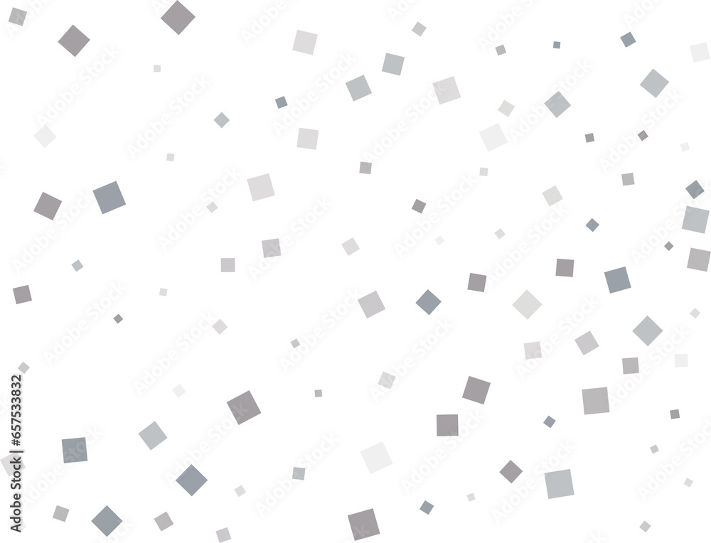 Christmas Silver Square Confetti Christmas Silver Square Confetti