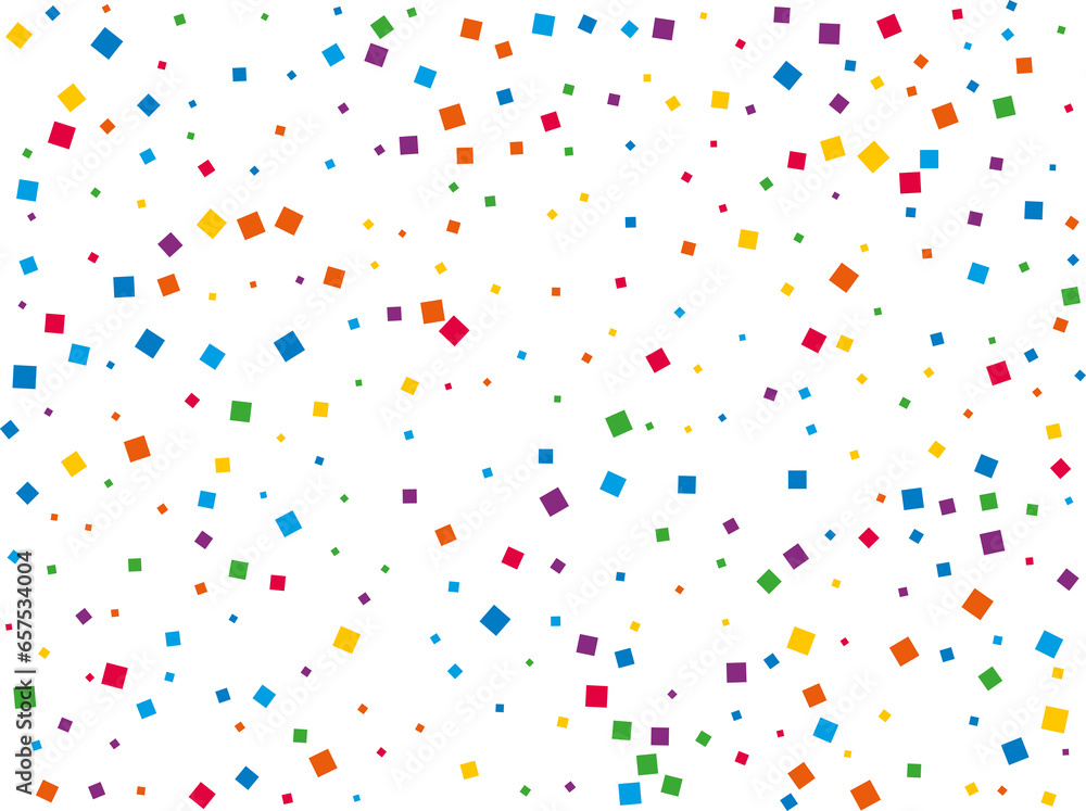 Christmas Rainbow Square Confetti Christmas Rainbow Square Confetti