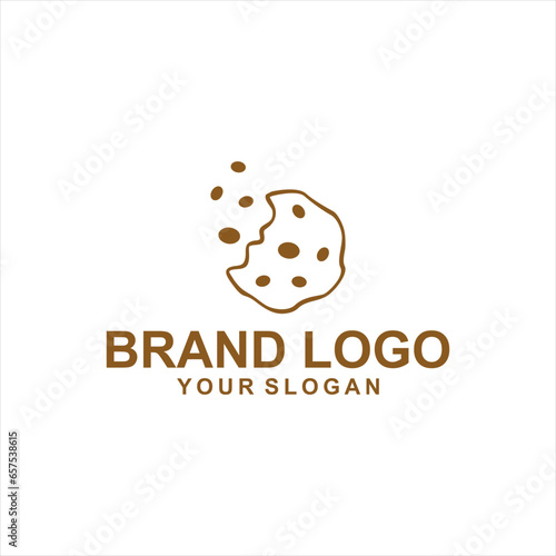bakery chip brown logo vector
