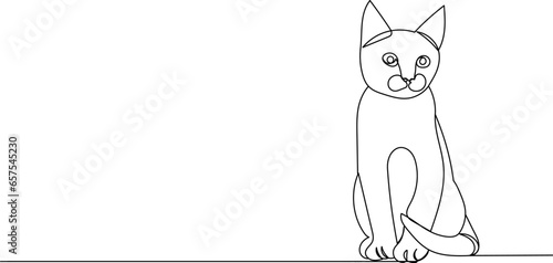 cat sketch, on a white background, vector