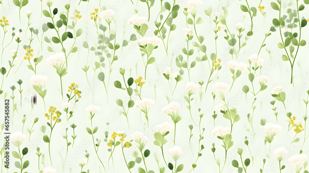 Flower watercolor seamless pattern Flower watercolor seamless pattern