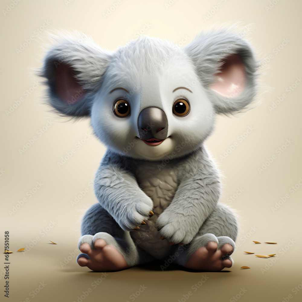 Cute and 3D Movie style animals with character, lovable Cute and 3D Movie style animals with character, lovable