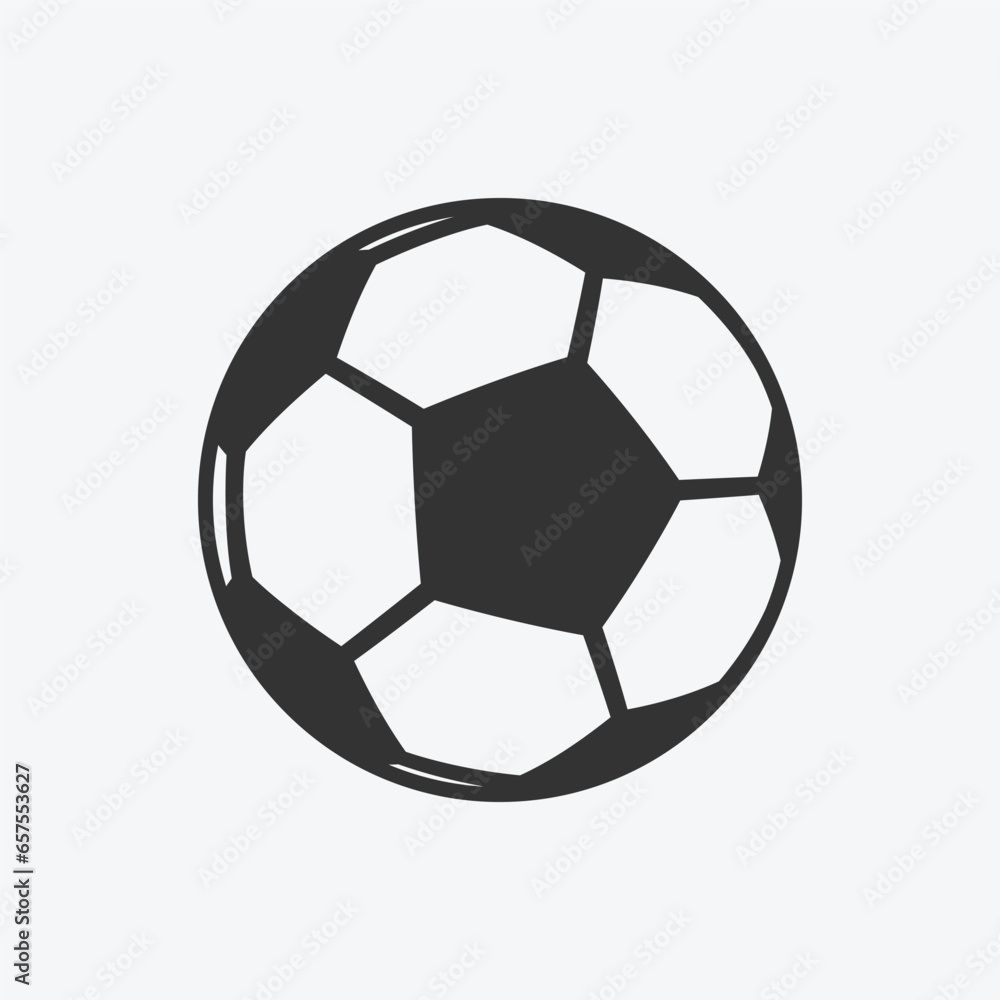 Popular sport game ball icon. Soccer ball icon design element for websites, print design or app. Vector illustration Popular sport game ball icon. Soccer ball icon design element for websites, print design or app. Vector illustration