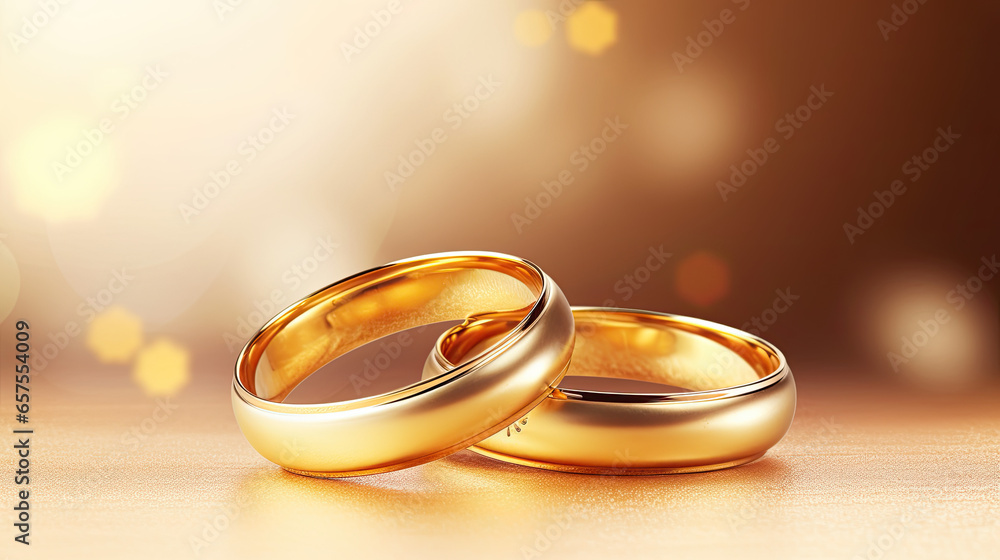 wedding golden rings on a table wedding golden rings on a table