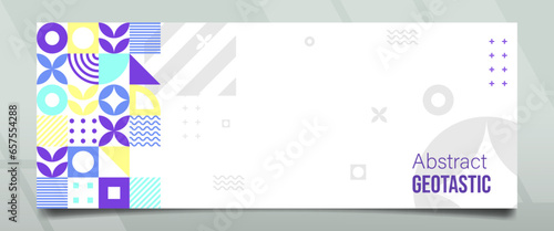 Geotastic Lavender Neo Abstract Banner Design