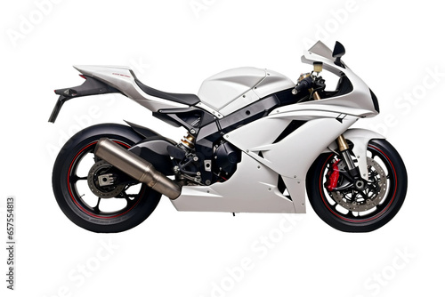 Aggressive Sports Heavy Bike Isolated on Transparent Background.