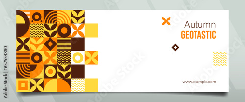 Geotastic Autumn Right Space Abstract Banner Design