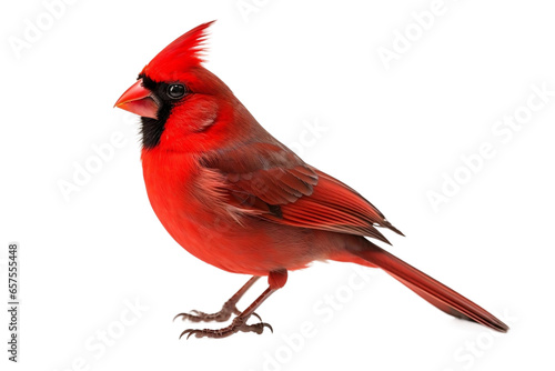Vibrant Red Cardinal Bird Isolated on Transparent Background © Cool Free Games