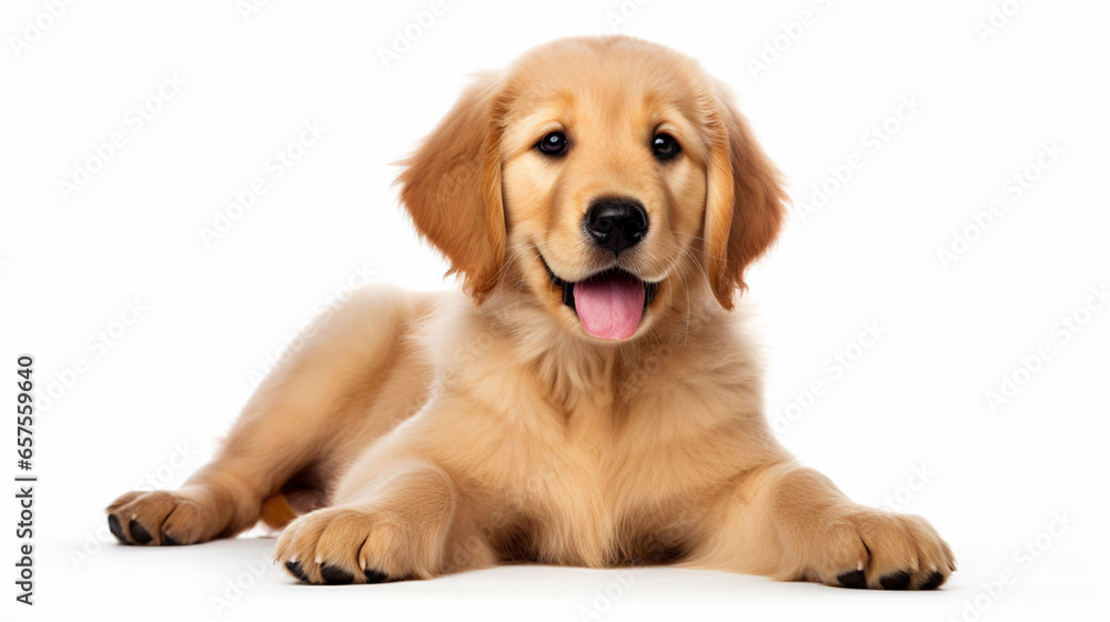 puppy isolated on white