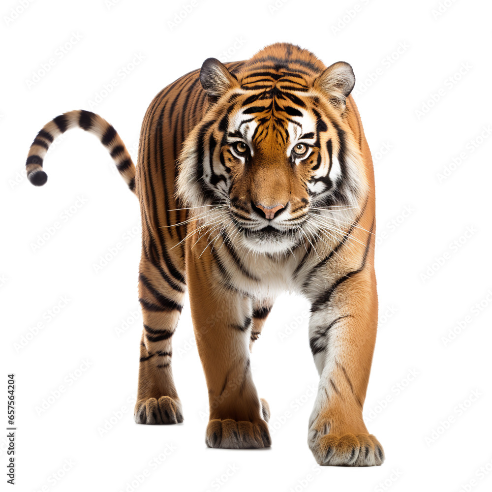 Tiger isolated on transparent backgound