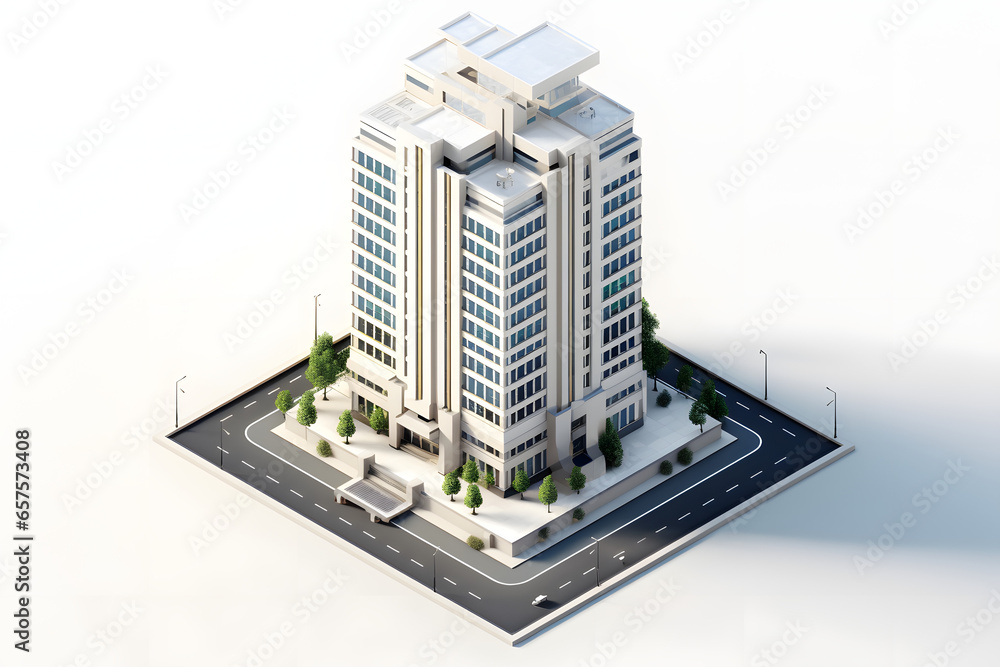office building 3d rendering isometric style office building 3d rendering isometric style