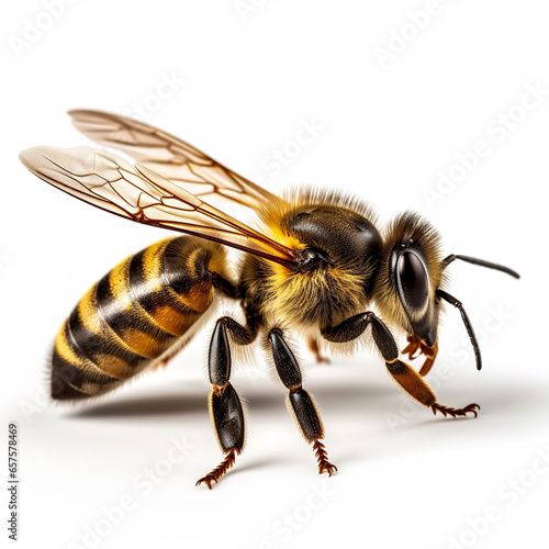Bee real isolated on transparent backgound