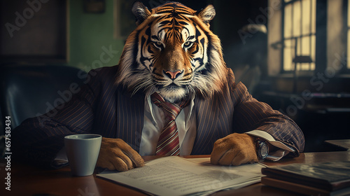tigre magnata empresário de sucesso 